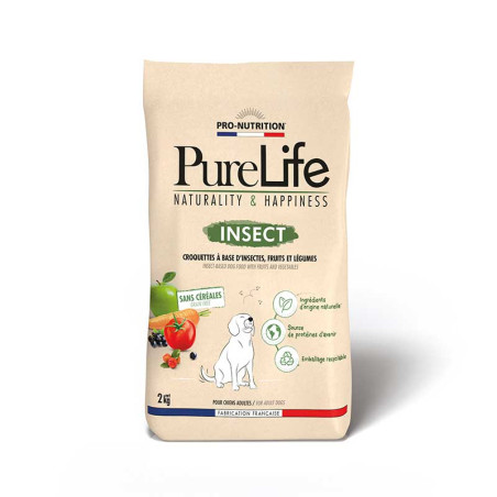 PURE LIFE CHIEN INSECT| Croquettes sans céréales et à base d'insectes pour chienPro-Nutrition Flatazor 1 PURE LIFE CHIEN INSECT| Croquettes sans céréales et à base d'insectes pour chienPro-Nutrition Flatazor 1