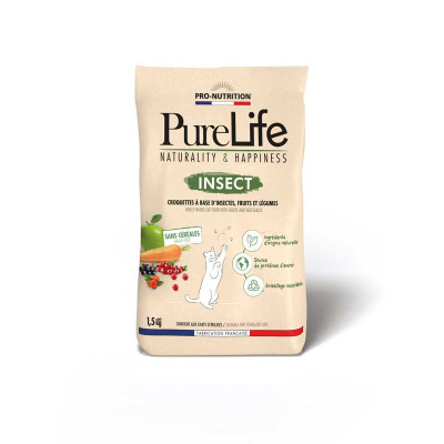 PURE LIFE INSECT CAT - Croquettes pour chats à base d'insectes
