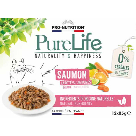  Pâtée pour chat au saumon - PURE LIFE WET SAUMONPro-Nutrition Flatazor 3