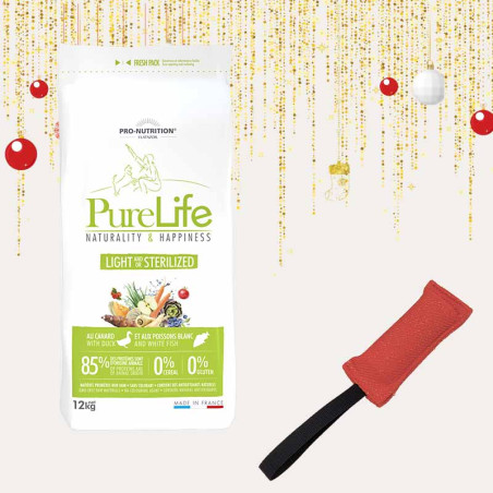 Édition spéciale pour chien - Pure Life Light and/or Sterilized 12kg + jouet pour chien 1 Édition spéciale pour chien - Pure Life Light and/or Sterilized 12kg + jouet pour chien 1