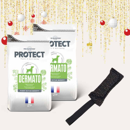Édition spéciale pour chien - Protect Dermato 2x2kg + jouet pour chien 1 Édition spéciale pour chien - Protect Dermato 2x2kg + jouet pour chien 1