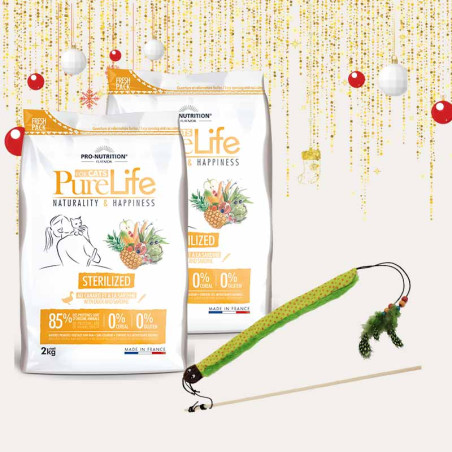 Édition spéciale pour chat - Pure Life for Cats Sterilized 2x2kg + jouet pour chat 1 Édition spéciale pour chat - Pure Life for Cats Sterilized 2x2kg + jouet pour chat 1