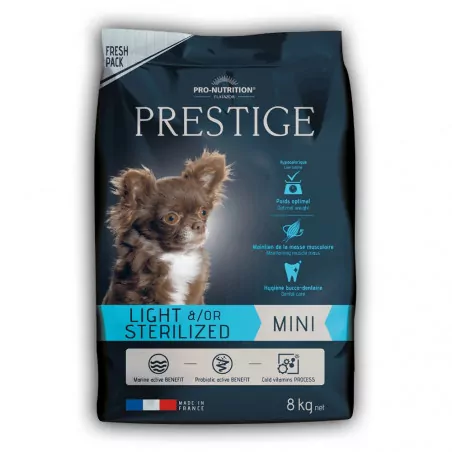 PRESTIGE LIGHT AND/OR STERILIZED MINI - croquettes chien de petite taillePro-Nutrition Flatazor 2 PRESTIGE LIGHT AND/OR STERILIZED MINI - croquettes chien de petite taillePro-Nutrition Flatazor 2