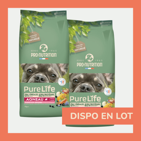  PURE LIFE CHIEN SENSIBLE AGNEAU | Croquettes sans céréales pour  chien sensible à l'agneauPro-Nutrition Flatazor 4