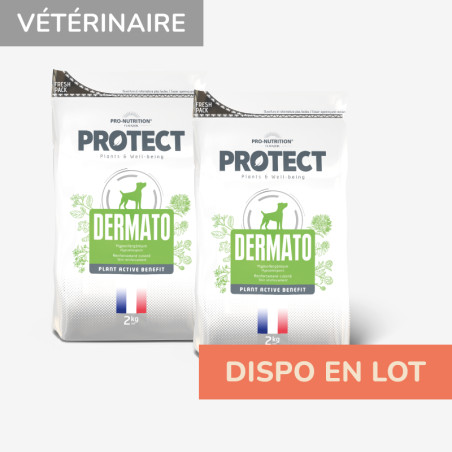  PROTECT CHIEN  DERMATO | Croquettes vétérinaires pour chien présentant des troubles cutanés - LOT 2x2kgPro-Nutrition Flatazor 1