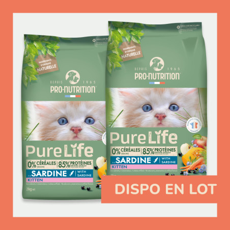  PURE LIFE CHAT KITTEN SARDINE | Croquettes sans céréales pour chaton à la sardinePro-Nutrition Flatazor 4