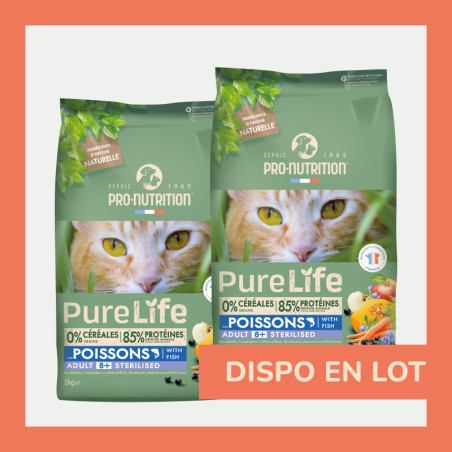  PURE LIFE CHAT ADULT 8+ POISSONS | Croquettes sans céréales pour  chat senior aux poissonsPro-Nutrition Flatazor 4