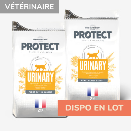  PROTECT CHAT  URINARY | Croquettes vétérinaires pour chat ayant des problèmes urinaires - LOT 2x2kgPro-Nutrition Flatazor 1