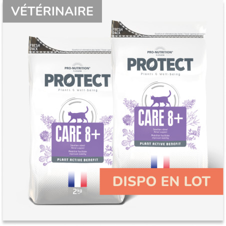  PROTECT CHAT  CARE 8+ | Croquettes vétérinaires pour chat senior - LOT 2x2kgPro-Nutrition Flatazor 1