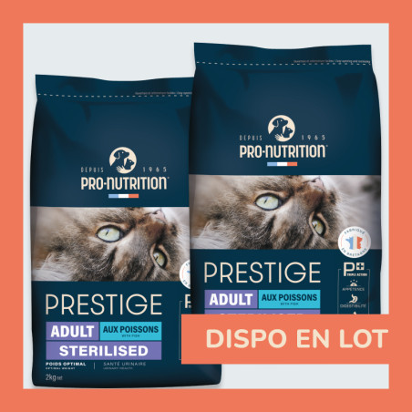  PRESTIGE CHAT ADULT AUX POISSONS STERILISED | Croquettes pour chat stérilisé aux poissonsPro-Nutrition Flatazor 4