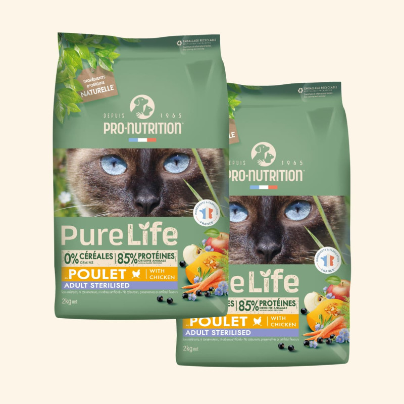  Adult Sterilised - Saveur Poulet | Chat adulte stérilisé  et/ou ayant tendance à l'embonpointPro-Nutrition Flatazor 6