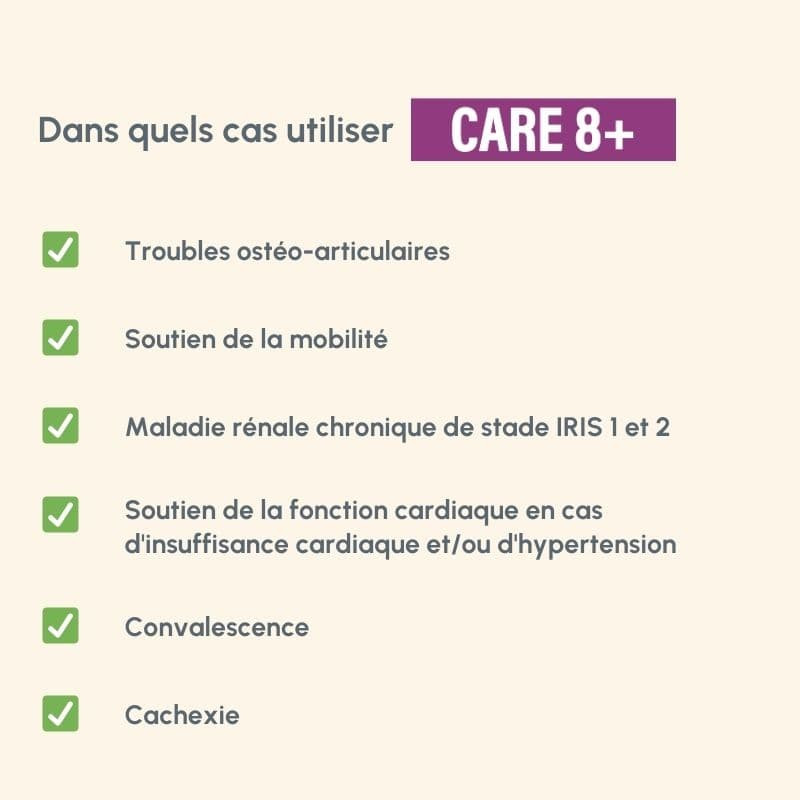  Care 8+ | Chat adulte ou âgé avec troubles de la fonction rénale, ostéo-articulaires ou cardiaquesPro-Nutrition Flatazor 3