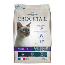 CROCKTAIL ADULT 8+ LIGHT &/OR STERILIZED - croquettes chat