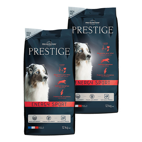  LOT 2X12kg - Croquettes chien sportif - Prestige Energy SportPro-Nutrition Flatazor 1