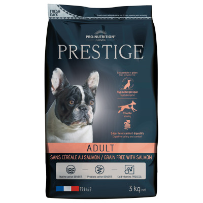 Echantillon 80gr - PRESTIGE ADULTE SAUMON SANS CEREALE - croquettes chien