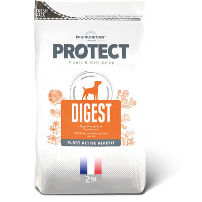 Echantillon 80gr - PROTECT CHIEN DIGEST - Croquettes hypoallergéniques pour chiens sujets aux problèmes digestifs