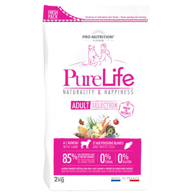 Echantillon 80gr - PURE LIFE SELECTION - Croquettes sans céréale chien