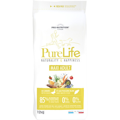 Echantillon 80gr - PURE LIFE MAXI ADULT - Croquettes sans céréale chien