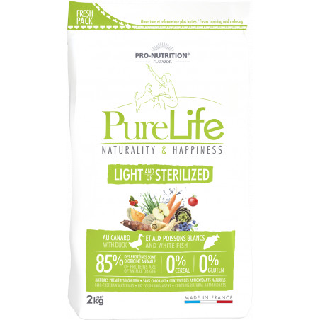 Echantillon 80gr - PURE LIFE LIGHT AND/OR STERILIZED - Croquettes sans céréales chien stériliséPro-Nutrition Flatazor 1 Echantillon 80gr - PURE LIFE LIGHT AND/OR STERILIZED - Croquettes sans céréales chien stériliséPro-Nutrition Flatazor 1