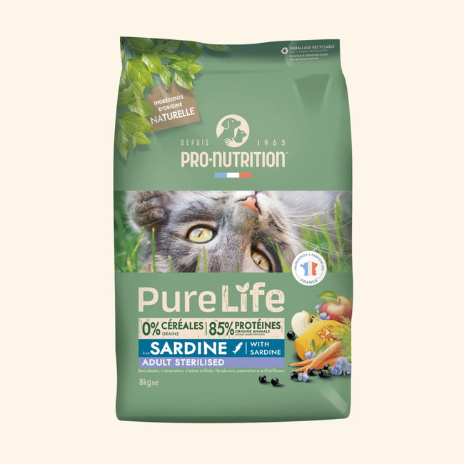  Adult Sterilised - Saveur Sardine | Chat adulte stérilisé et/ou ayant tendance à l'embonpointPro-Nutrition Flatazor 2